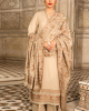3PC Embroidered Dhanak Suit with Heavy Embroidered Shawal -GA102138 3PC Embroidered Dhanak Suit with Heavy Embroidered Shawal -GA102138