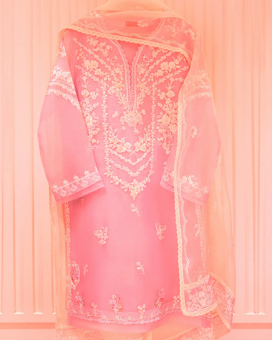 Heavy Embroidered with Embroidered Organza dupatta-Ga1659 Heavy Embroidered with Embroidered Organza dupatta-Ga1659
