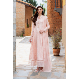Embroidered Lawn 3pc with Embroidered Crinkle Chiffon Dupatta- GA2031