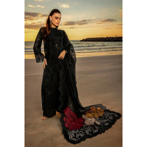 3PC Lawn Embroidered Shirt with Embroidered Khadi Net Dupatta - GA2017