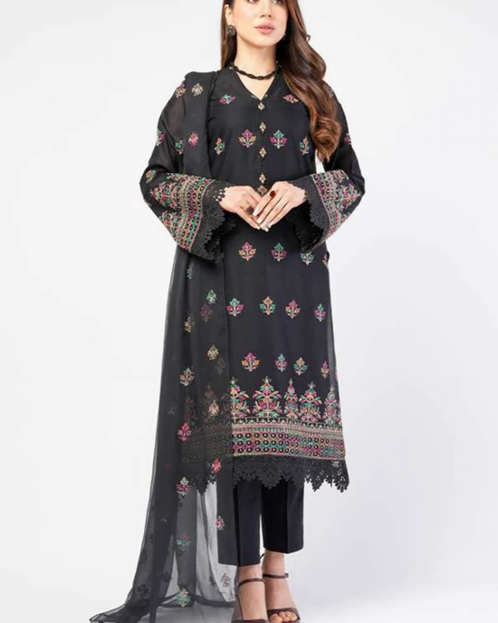 Embroidered Lawn 3pc with Embroidered Chiffon Dupatta- GA1992 Embroidered Lawn 3pc with Embroidered Chiffon Dupatta- GA1992