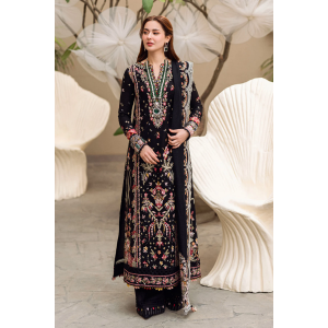 Embroidered Lawn 3pc with Embroidered Slub Net dupatta-GA2013