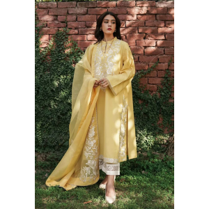 lawn Suit with Heavy Embroidered Organza dupata-GA102157