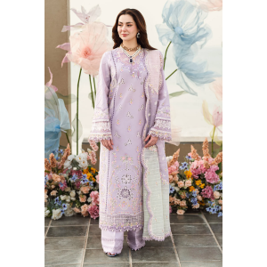 Embroidered Lawn 3pc with Embroidered Slub Net dupatta-GA2015