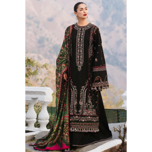 3PC Embroidered Lawn Suit with Printed Cotton Net Dupatta -GA2006