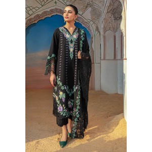 Crimson Luxury 3PC Embroidered Lawn with Embroidered slub net Dupatta- GA1800