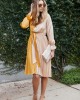 Ailyn Pleated Two Tone Dress