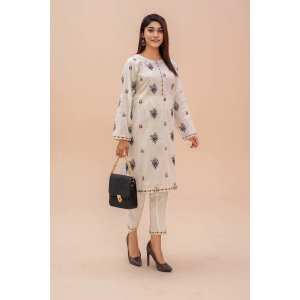 Original Off White Embroidered Lawn 2pc - ZJ057