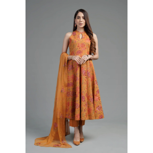 Summer Lawn 3pc with Embroidered chiffon dupatta-GA1813