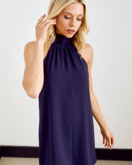 Adelina Sleeveless Halter Dress