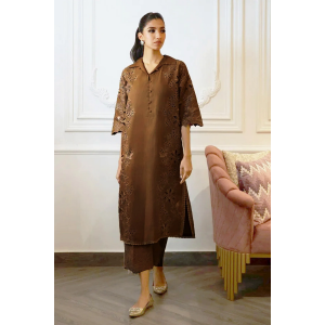 Winter 3PC Embroidered Dhanak with Dhanak Shawl - GA1779