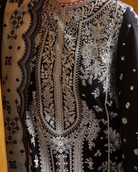 3PC Embroidered Lawn Suit with Printed Cotton Slub Net Dupatta -GA2003 3PC Embroidered Lawn Suit with Printed Cotton Slub Net Dupatta -GA2003