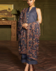 3PC Embroidered Dhanak Suit with Heavy Embroidered Shawal -GA102135 3PC Embroidered Dhanak Suit with Heavy Embroidered Shawal -GA102135