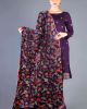 3PC Embroidered Dhanak Suit with Heavy Embroidered Shawal -GA102129 3PC Embroidered Dhanak Suit with Heavy Embroidered Shawal -GA102129