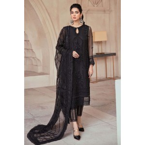 Luxury Embroidered Organza 3pc with Embroidered Organza Dupatta- GA1825