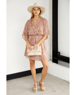 Aiden Short Sleeve V Neck Dress