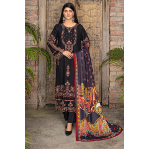 Niyosha Embroidered Dhanak 3Pc With Printed Shawal -GA1927