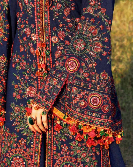 3PC Embroidered Lawn Suit with Printed Chiffon Dupatta -GA2002 3PC Embroidered Lawn Suit with Printed Chiffon Dupatta -GA2002