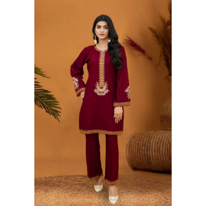 Jeyran Embroidered Dhanak 2pc- GA1921