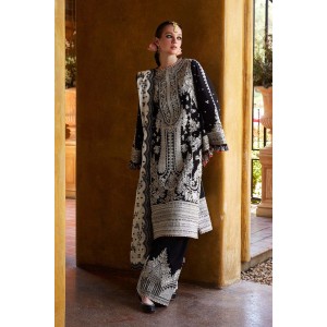 3PC Embroidered Lawn Suit with Printed Cotton Slub Net Dupatta -GA2003