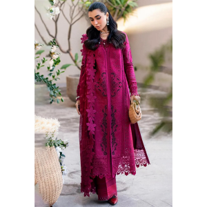 Embroidered Lawn 3pc with Embroidered Slub Net dupatta-GA2022