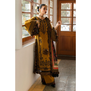3PC Embroidered Lawn Suit with Printed Chiffon Dupatta -GA2009