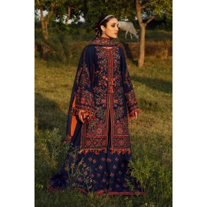 3PC Embroidered Lawn Suit with Printed Chiffon Dupatta -GA2002
