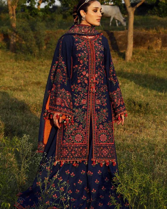 3PC Embroidered Lawn Suit with Printed Chiffon Dupatta -GA2002 3PC Embroidered Lawn Suit with Printed Chiffon Dupatta -GA2002