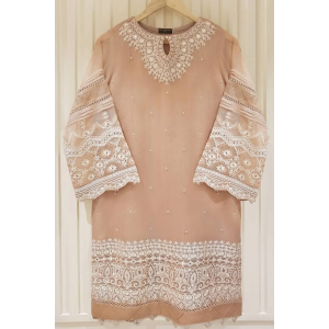 Heavy Embroidered  with Embroidered Organza dupatta-Ga1748