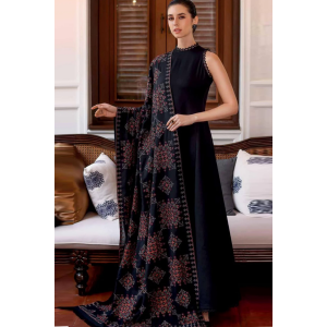 3PC Dhanak with Embroidered Shawl - GA1788