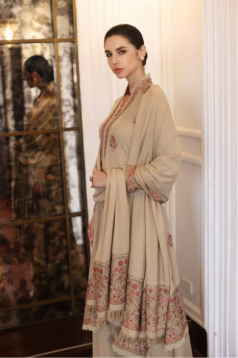 3PC Embroidered Karandi Suit with Heavy Embroidered Shawal -GA1941 3PC Embroidered Karandi Suit with Heavy Embroidered Shawal -GA1941