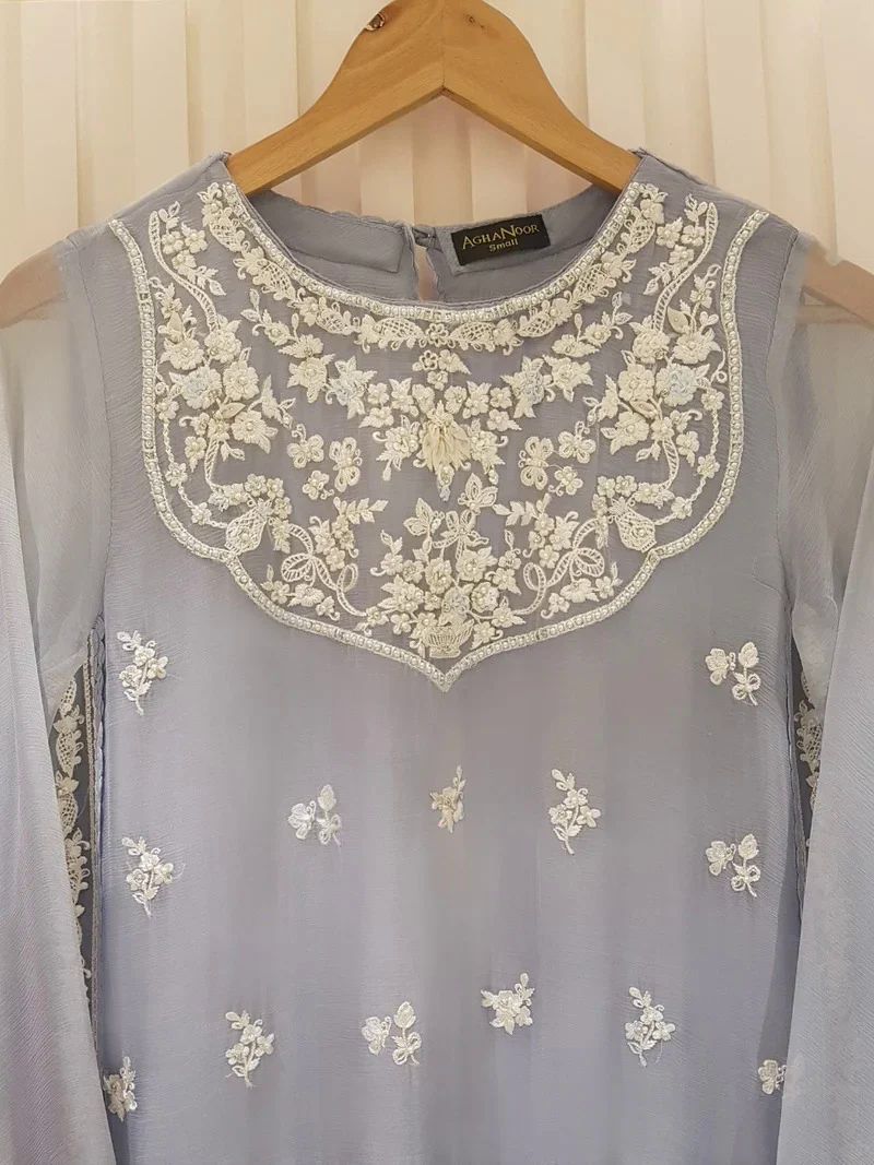 Heavy Embroidered with Embroidered Organza dupatta-Ga1658 Heavy Embroidered with Embroidered Organza dupatta-Ga1658