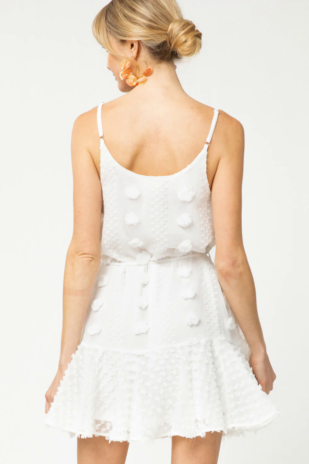 Arlena Pom Pom Sleeveless Dress
