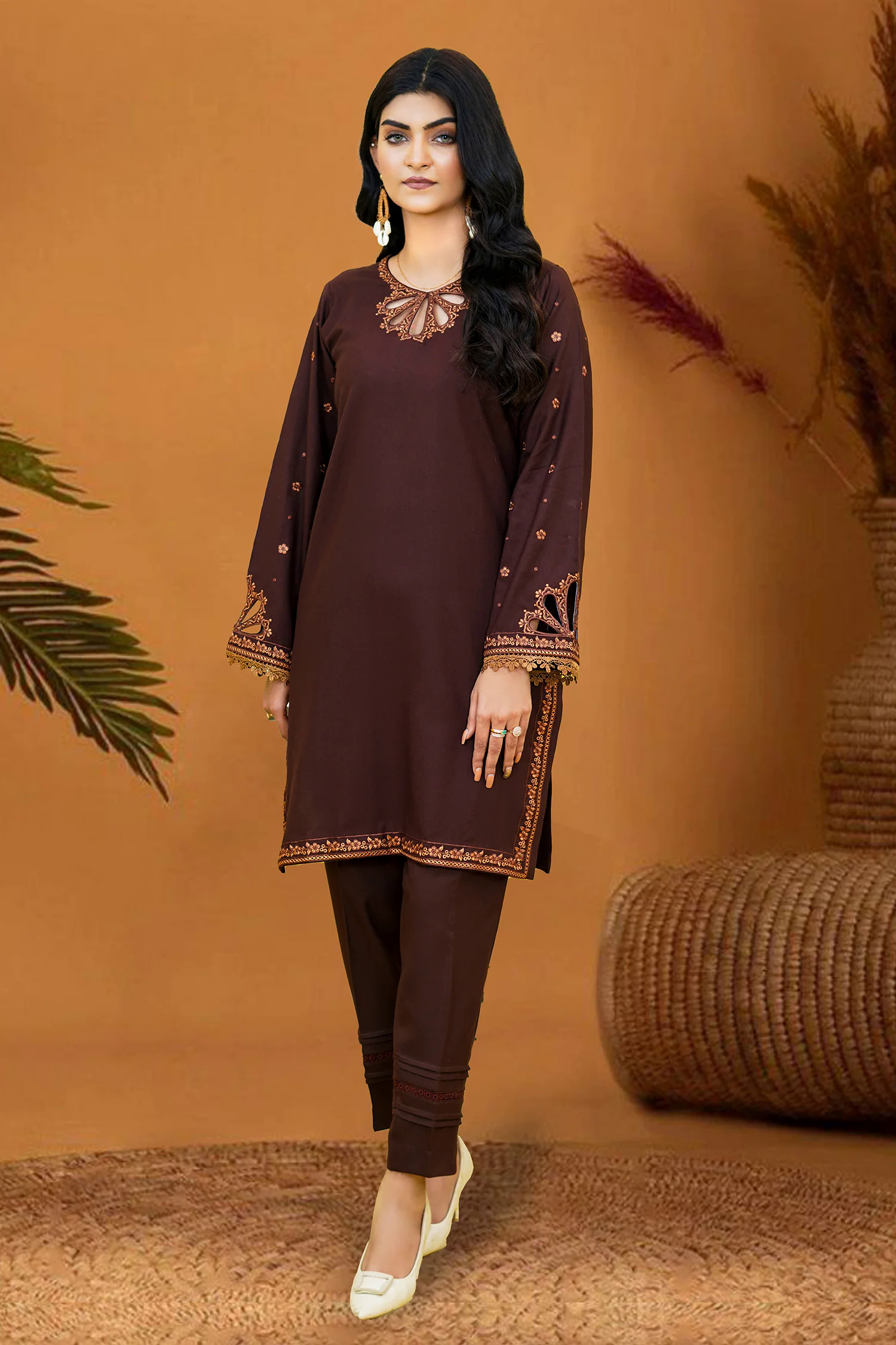 Azita Embroidered Dhanak 2pc- GA1920 Azita Embroidered Dhanak 2pc- GA1920