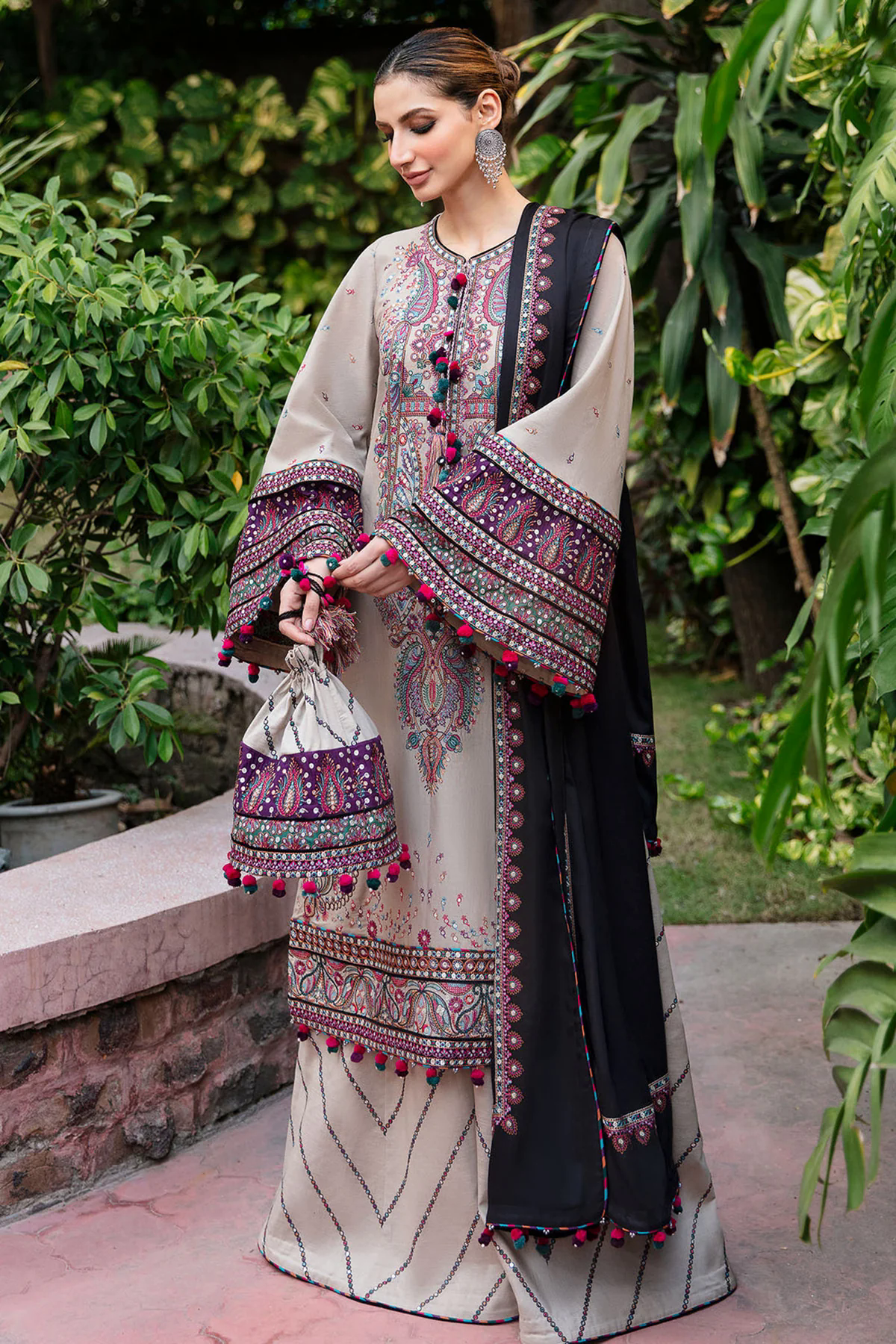 Luxury Embroidered Lawn 3pc with Embroidered Chiffon Dupatta- GA1820 Luxury Embroidered Lawn 3pc with Embroidered Chiffon Dupatta- GA1820