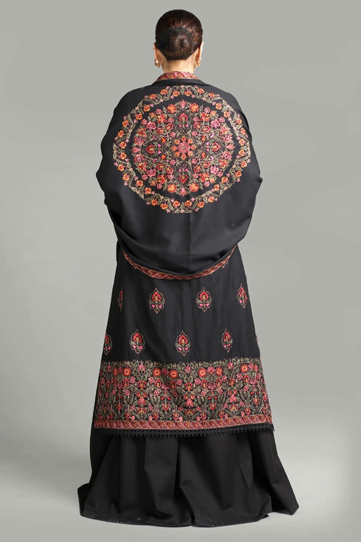 3PC Embroidered Karandi Suit with Heavy Embroidered Shawal -GA1962 3PC Embroidered Karandi Suit with Heavy Embroidered Shawal -GA1962