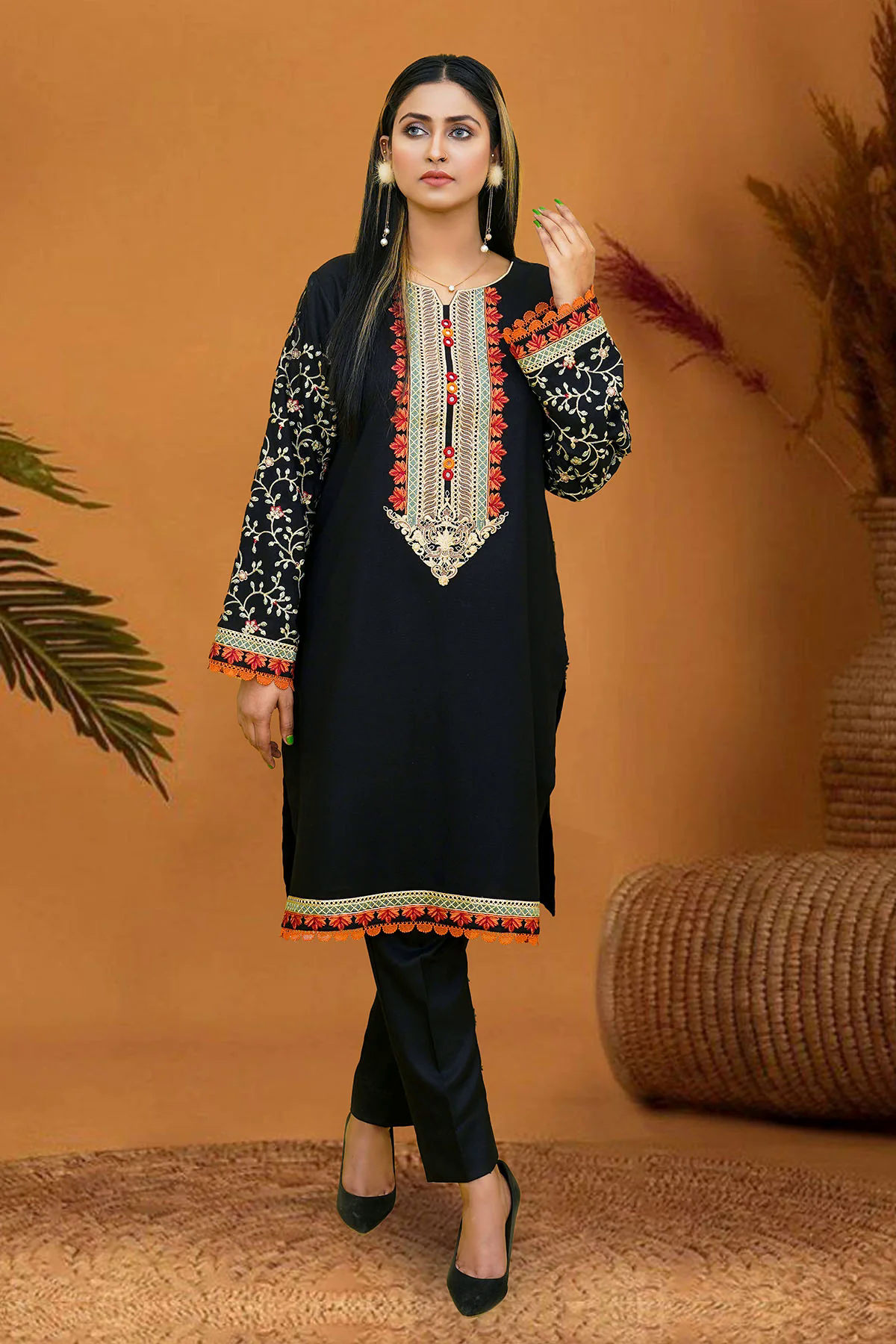 Anahita Embroidered Dhanak 2pc- GA1919