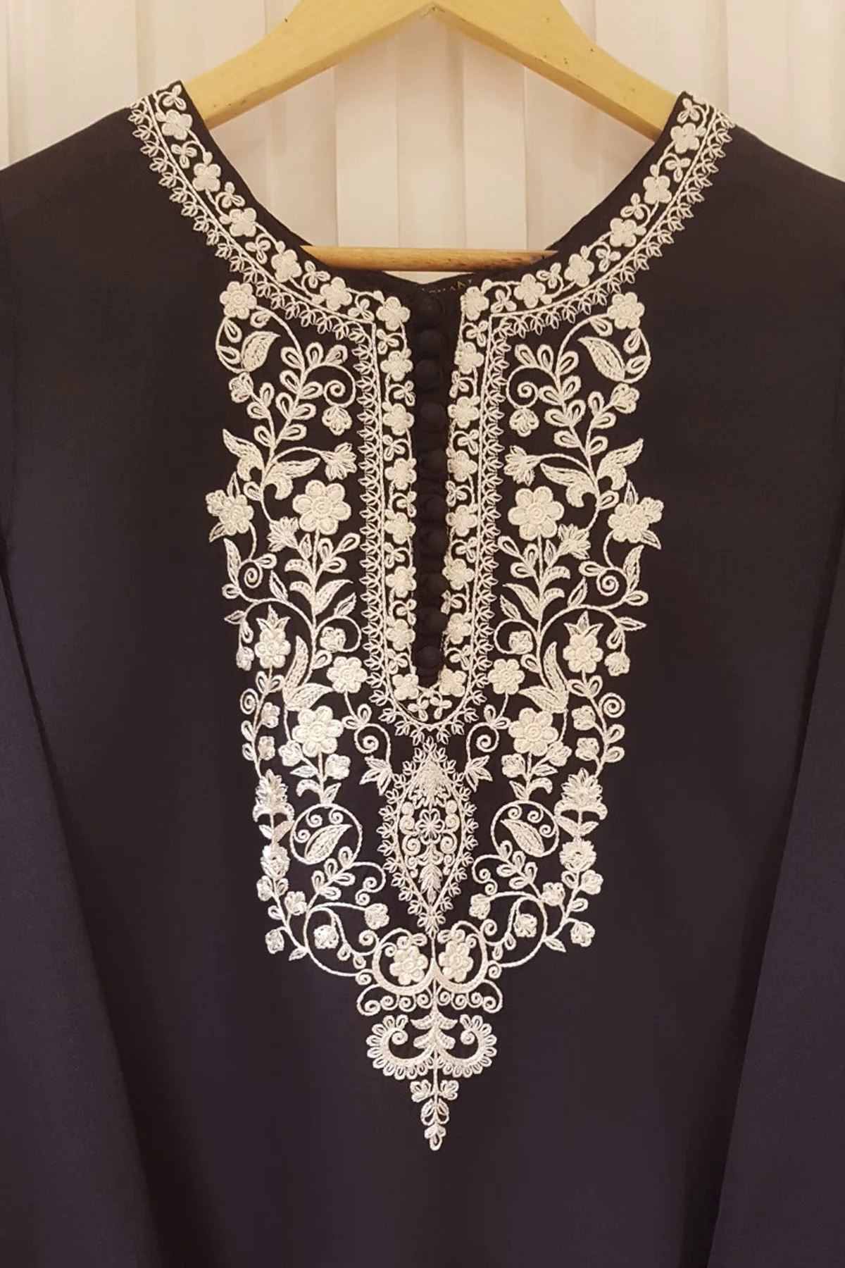 3PC Embroidered Dhanak with Printed Shawl - GA1784