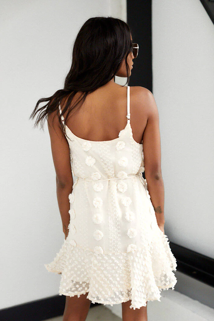 Arlena Pom Pom Sleeveless Dress