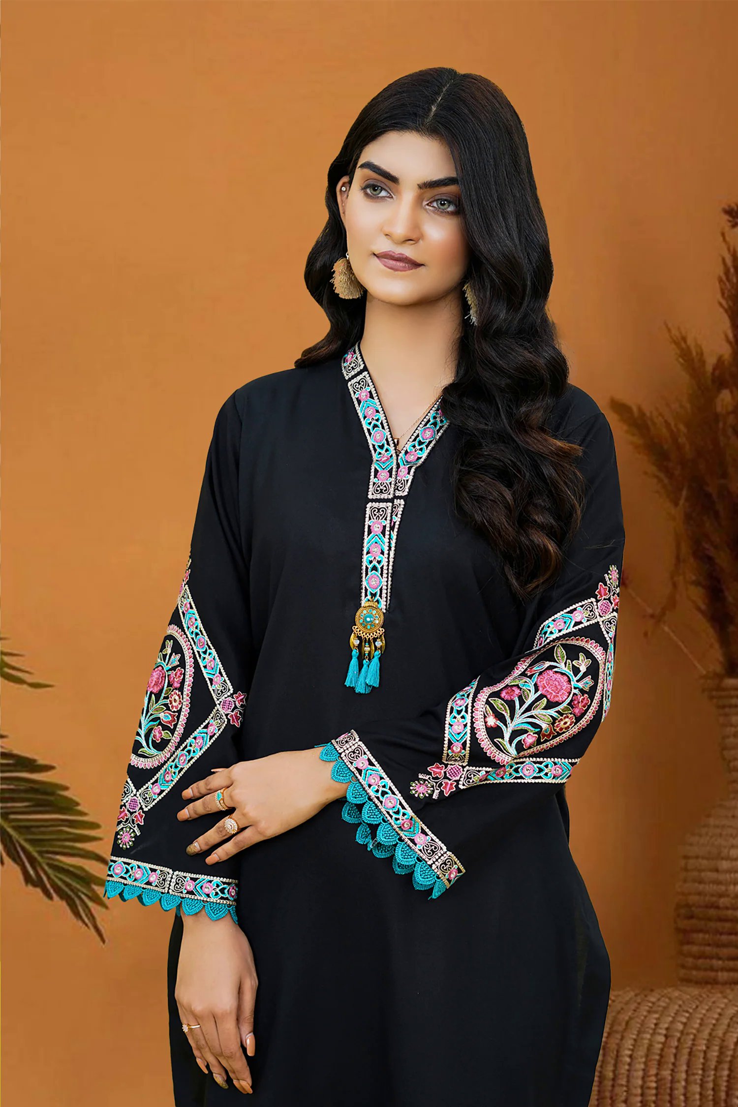 Nastaran Embroidered Dhanak 2pc- GA1923 Nastaran Embroidered Dhanak 2pc- GA1923
