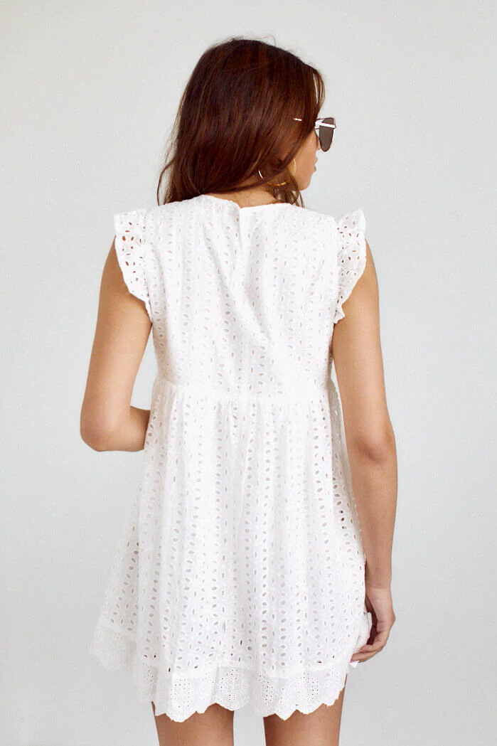 Ruby Eyelet Mini Dress Ruby Eyelet Mini Dress