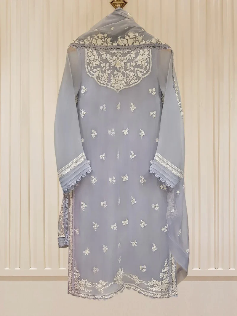 Heavy Embroidered with Embroidered Organza dupatta-Ga1658 Heavy Embroidered with Embroidered Organza dupatta-Ga1658
