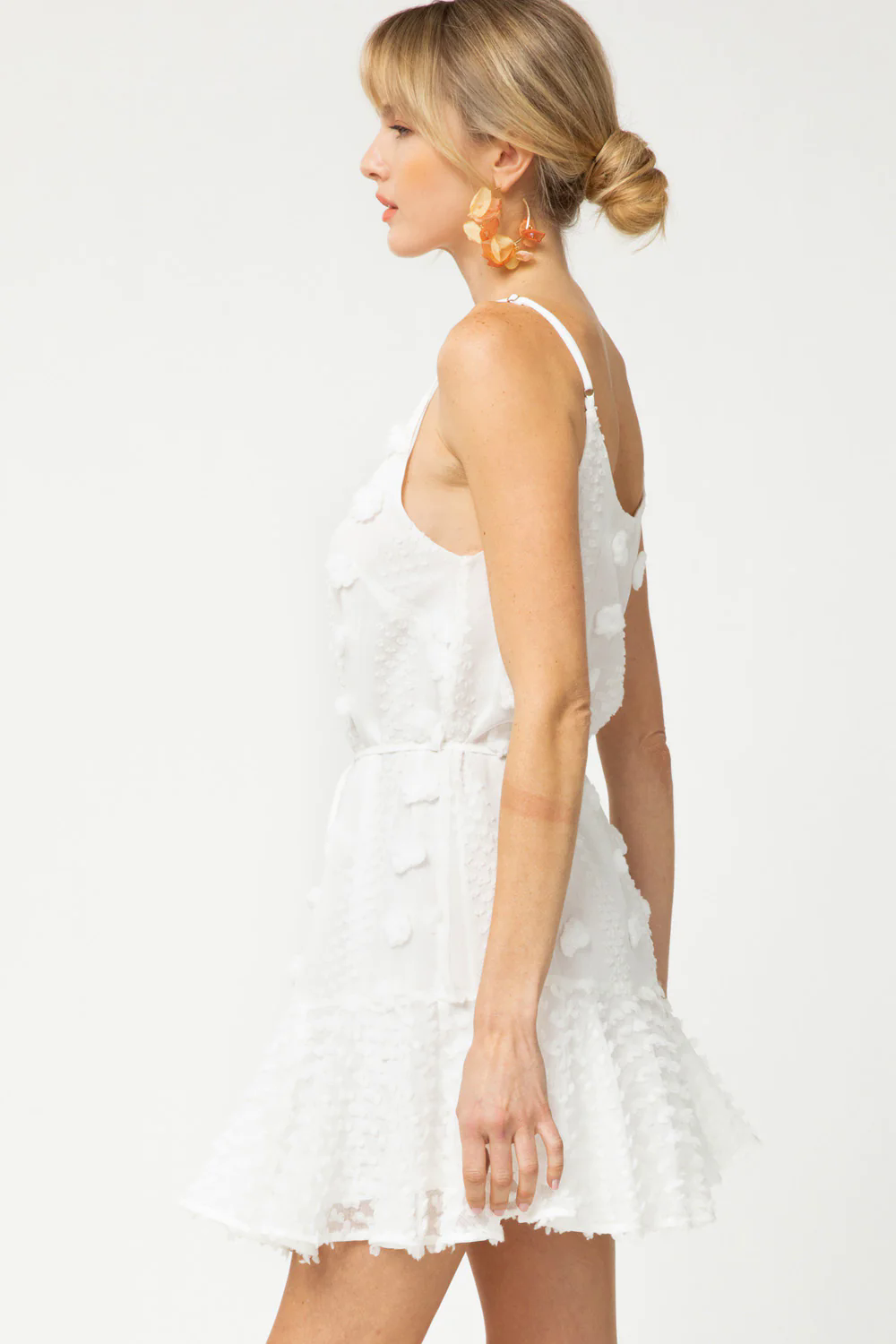 Arlena Pom Pom Sleeveless Dress