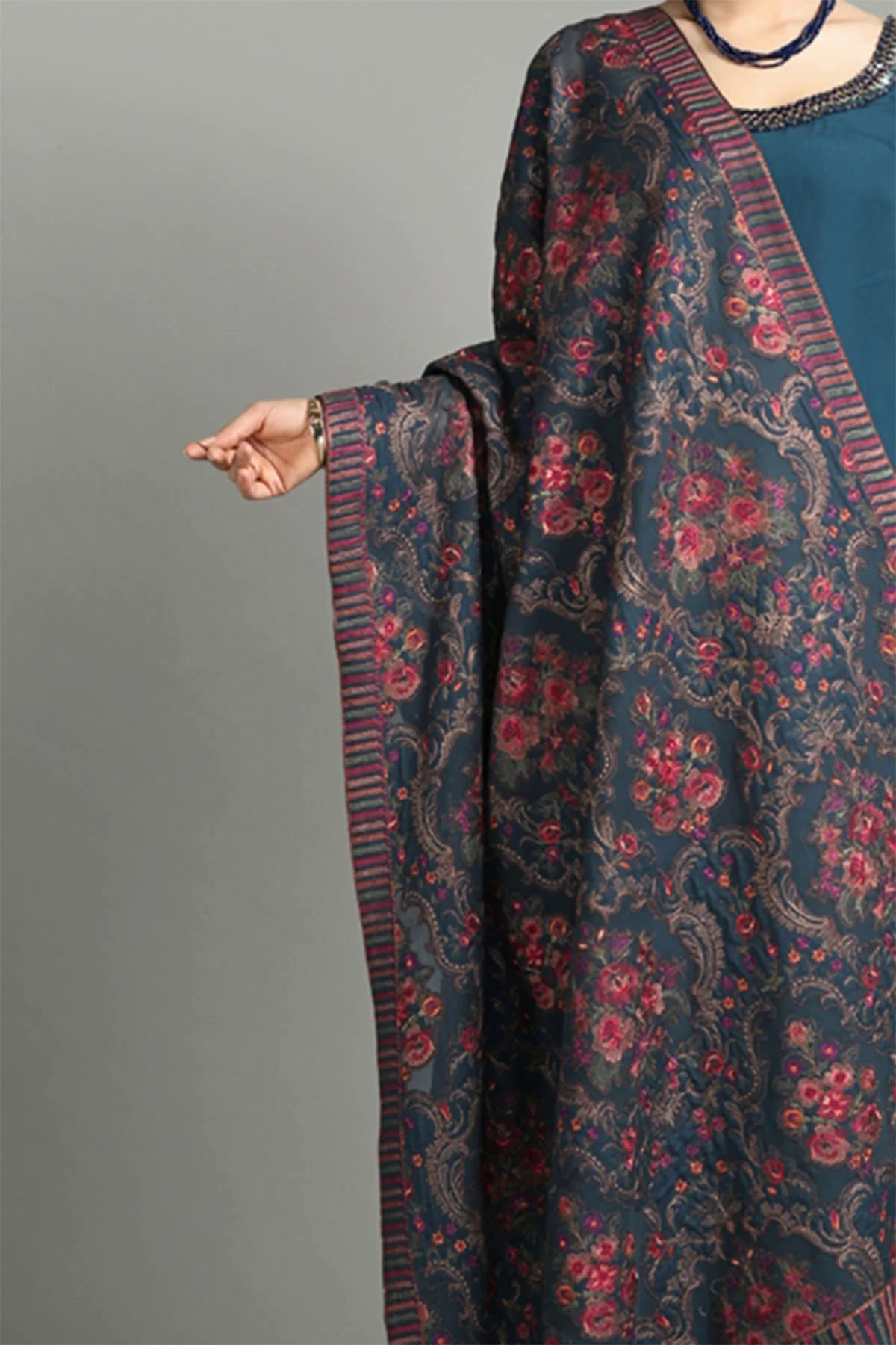 3PC Karandi Suit with Heavy Embroidered Shawal -GA1942 3PC Karandi Suit with Heavy Embroidered Shawal -GA1942