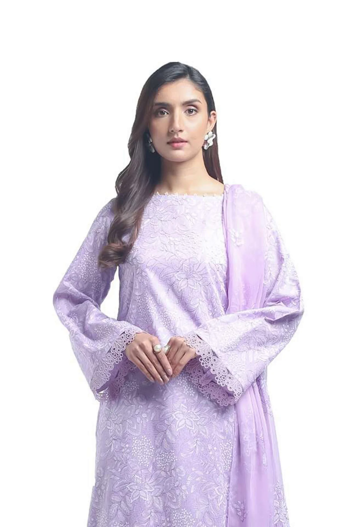 Embroidered Lawn 3pc with Embroidered Chiffon Dupatta- GA1996 Embroidered Lawn 3pc with Embroidered Chiffon Dupatta- GA1996