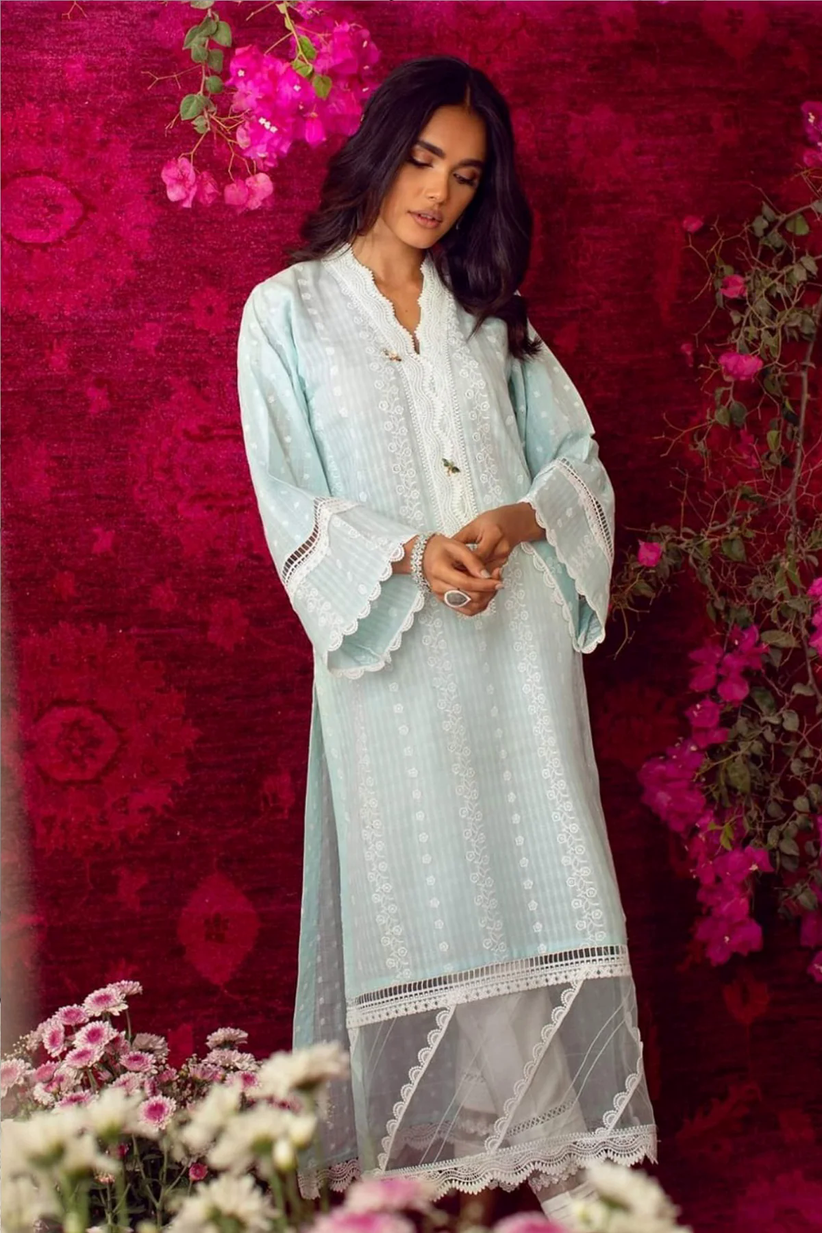 Fully Embroidered  Lawn 2Pc-Ga1663