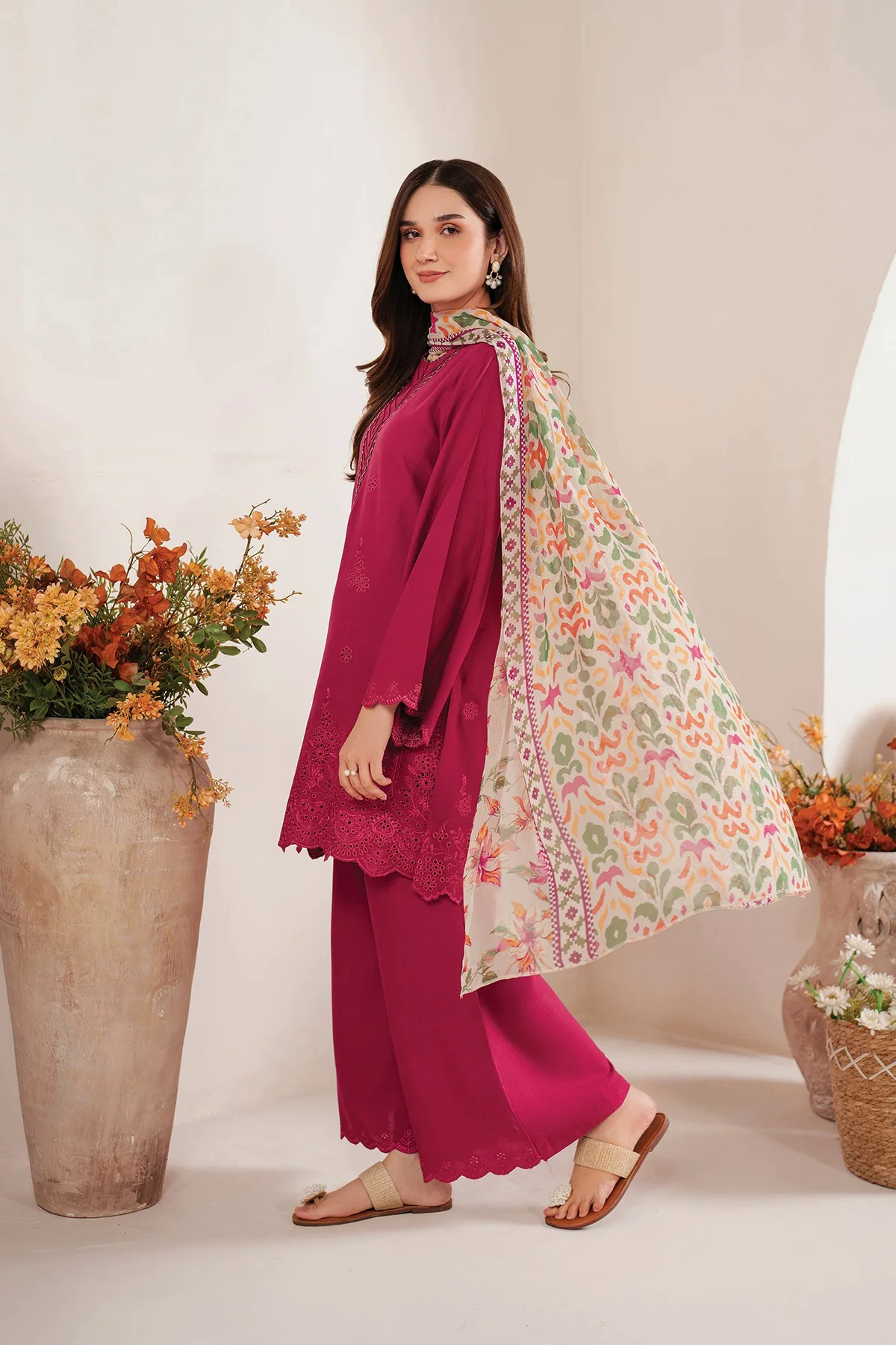 Baroque 3PC Embroidered Chickenkari Lawn with Chiffon Dupatta -GA2048 Baroque 3PC Embroidered Chickenkari Lawn with Chiffon Dupatta -GA2048