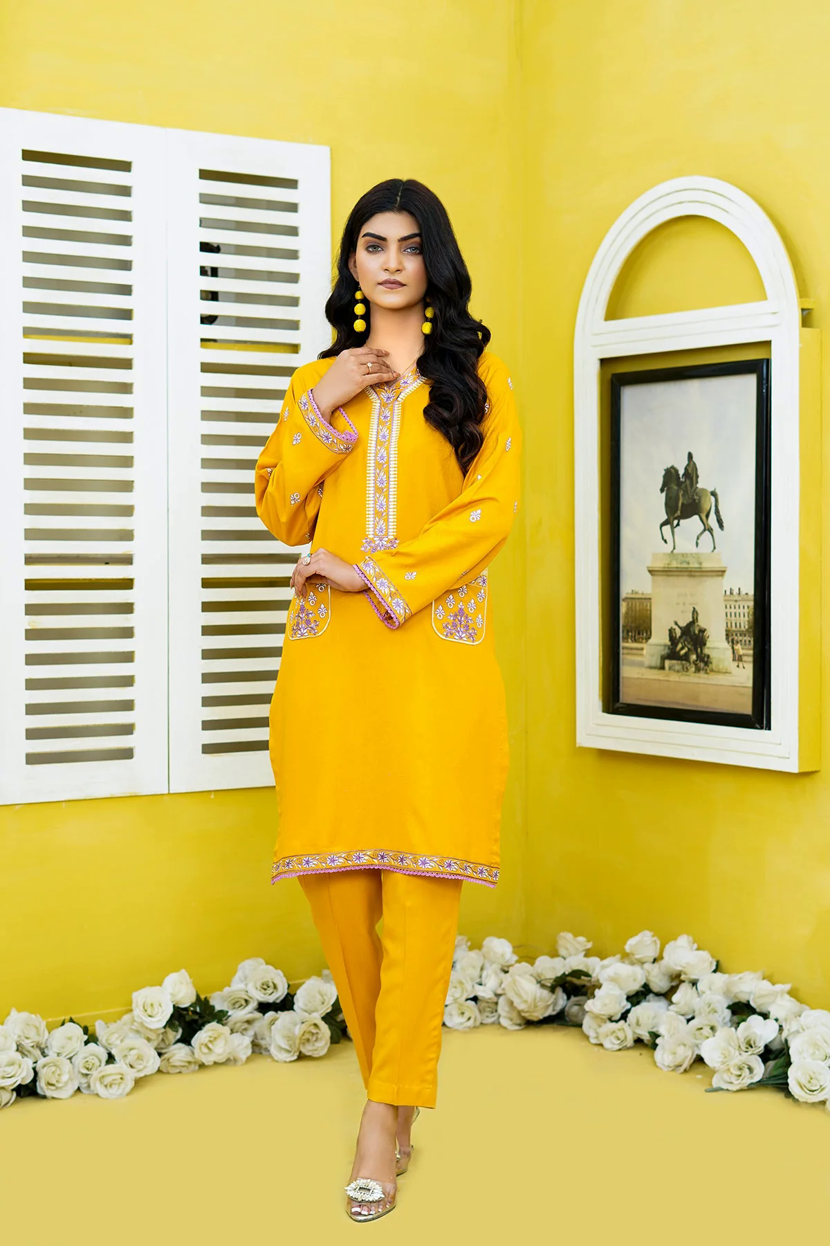 Parvaneh Embroidered Dhanak 2pc- GA1957 Parvaneh Embroidered Dhanak 2pc- GA1957