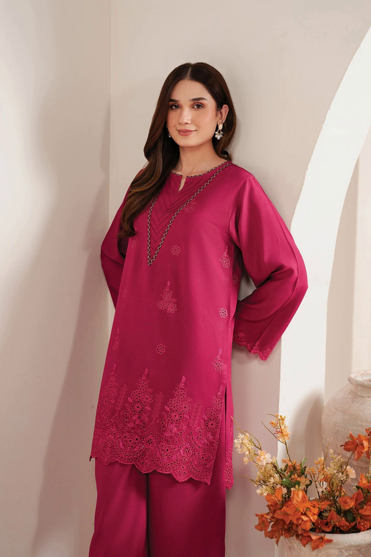 Baroque 3PC Embroidered Chickenkari Lawn with Chiffon Dupatta -GA2048 Baroque 3PC Embroidered Chickenkari Lawn with Chiffon Dupatta -GA2048