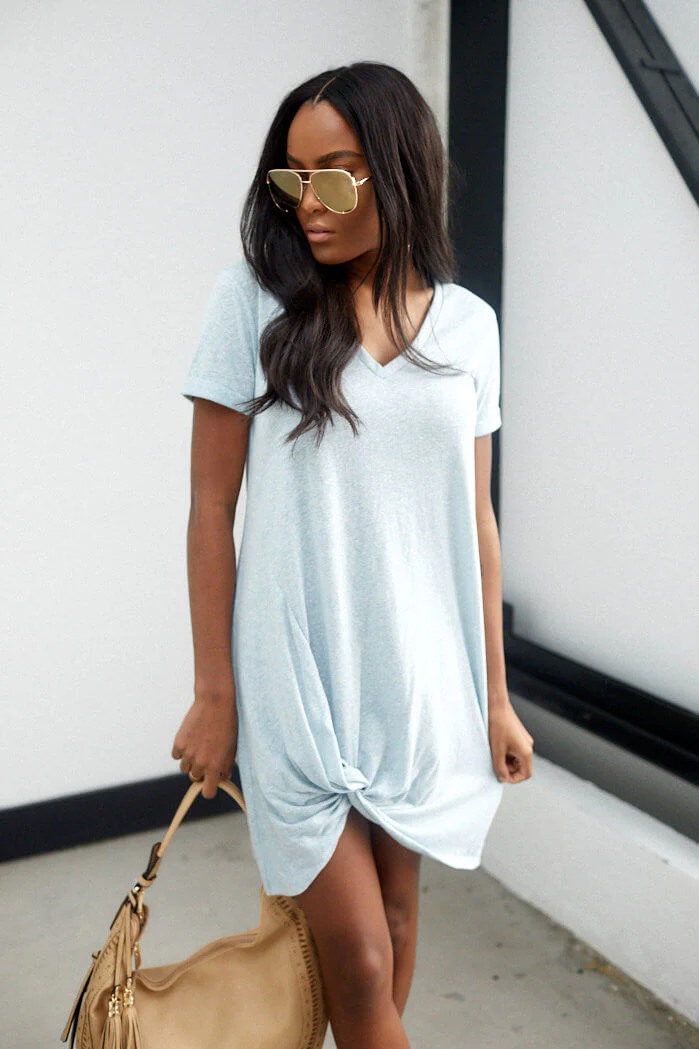 Z Supply Triblend Side Knot Dress